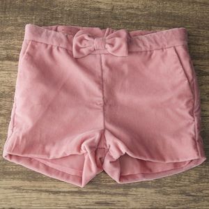 H&M Glittery Velvet Shorts (Rose) 3-4Y